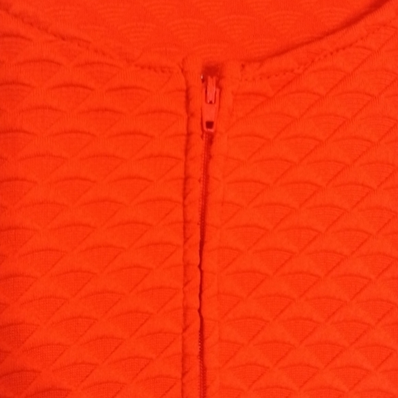 Modcloth Sleeveless Sheath Dress Red Orange Size Large NWT - Picture 7 of 13